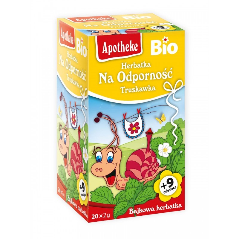Herbatka dla dzieci – na odporność „Truskawka” BIO (Apotheke) 20 x 2 g