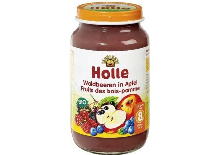 BIO Mus owocowy Owoce leśne z jabłkiem – Holle 220 g