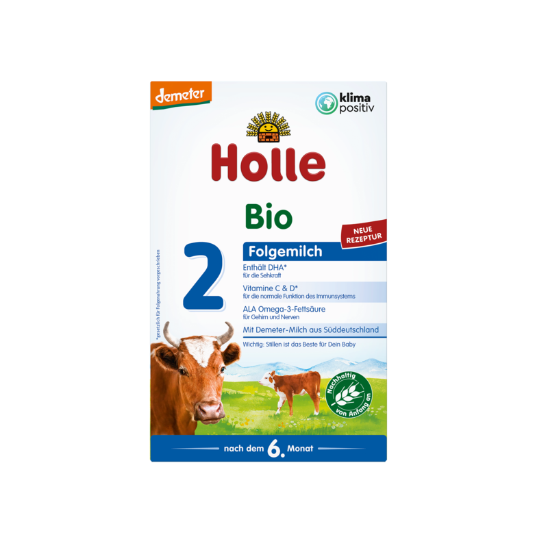Mleko krowie 2 dla niemowląt bio Holle