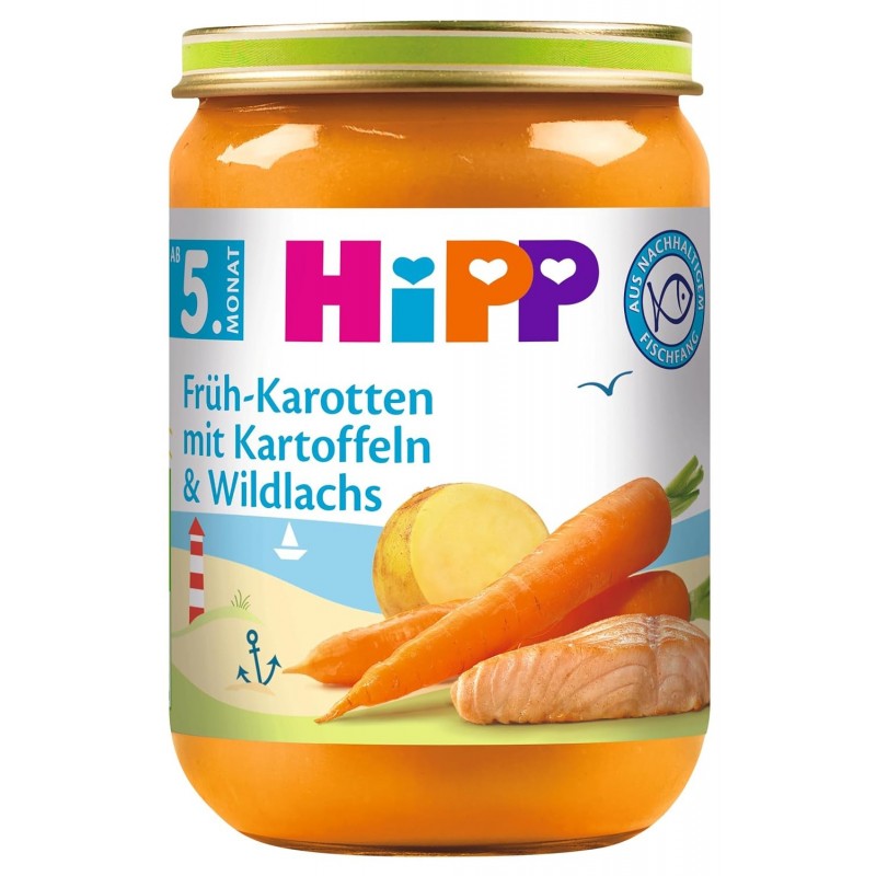Łosoś, marchewka, ziemniaczki – Hipp 190 g