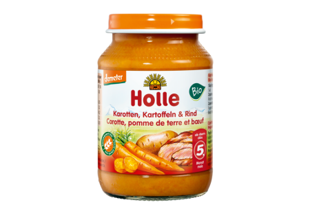 Marchew – ziemniak – wołowina DEMETER BIO – Holle 190 g