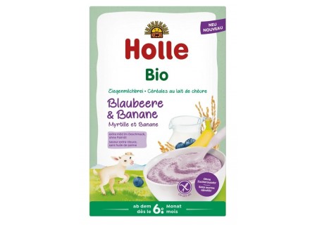 Kaszka ryżowa mleczna jagodowo-bananowa BIO – Holle 200 g