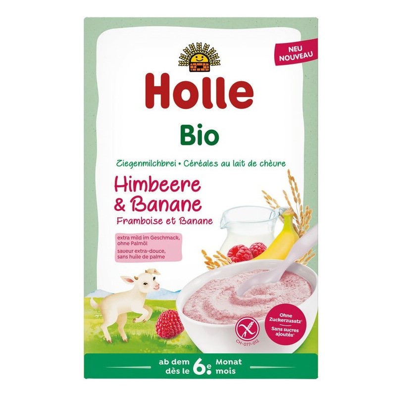 Kaszka ryżowa mleczna malinowo-bananowa BIO – Holle 200 g