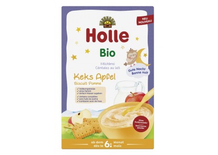 Kaszka zbożowa mleczna ciasteczkowo-jabłkowa BIO – Holle 250 g