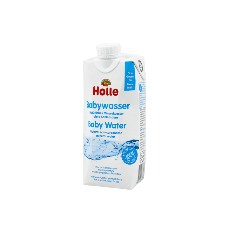 Naturalna woda mineralna niegazowana dla niemowląt – Holle 500 ml