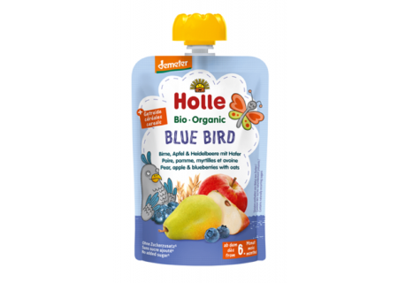 Mus „Niebieski Ptak” (gruszka – jabłko – jagoda – owies) – Holle 100 g